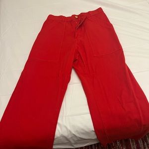 Big Bud Press Work Pants In Red Size M